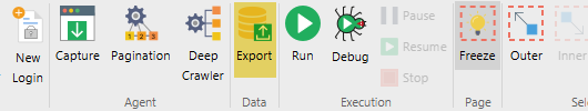 Export Data - Toolbar Button